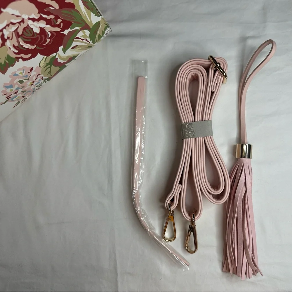 LP Tassel Accent Flower Print Satchel - Picture 6 of 9